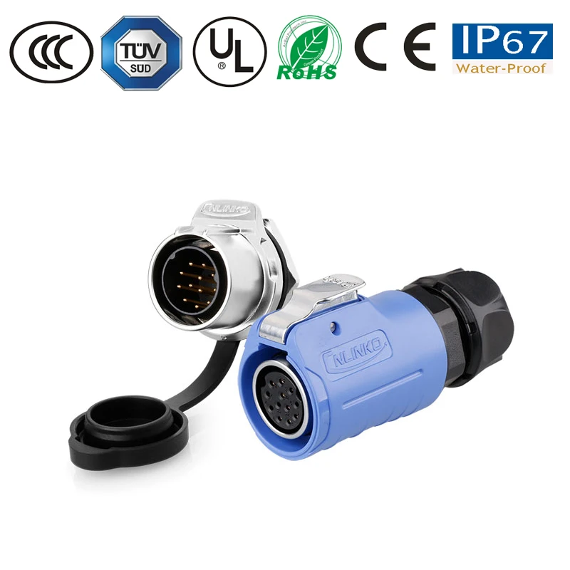 Водонепроницаемая 12-контактная панель M20 IP67/Проводные силовые разъемы