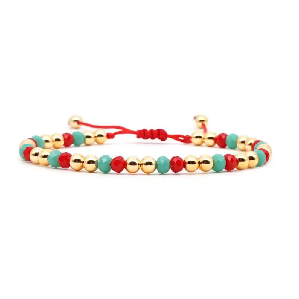 Go2boho браслет Миюки Тила бусины браслеты красное сердце Pulseras Mujer богемные летние пляжные ювелирные изделия для женщин ручной работы - Окраска металла: B-B190047A Jewelry