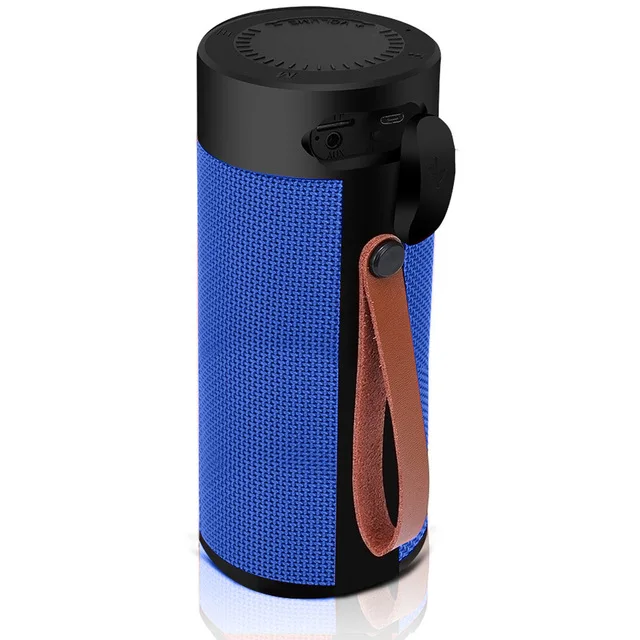Blue T4 беспроводной Bluetooth динамик наружный портативный громкий динамик s водонепроницаемый динамик стерео объемная музыка fm-радио для телефона - Цвет: Blue