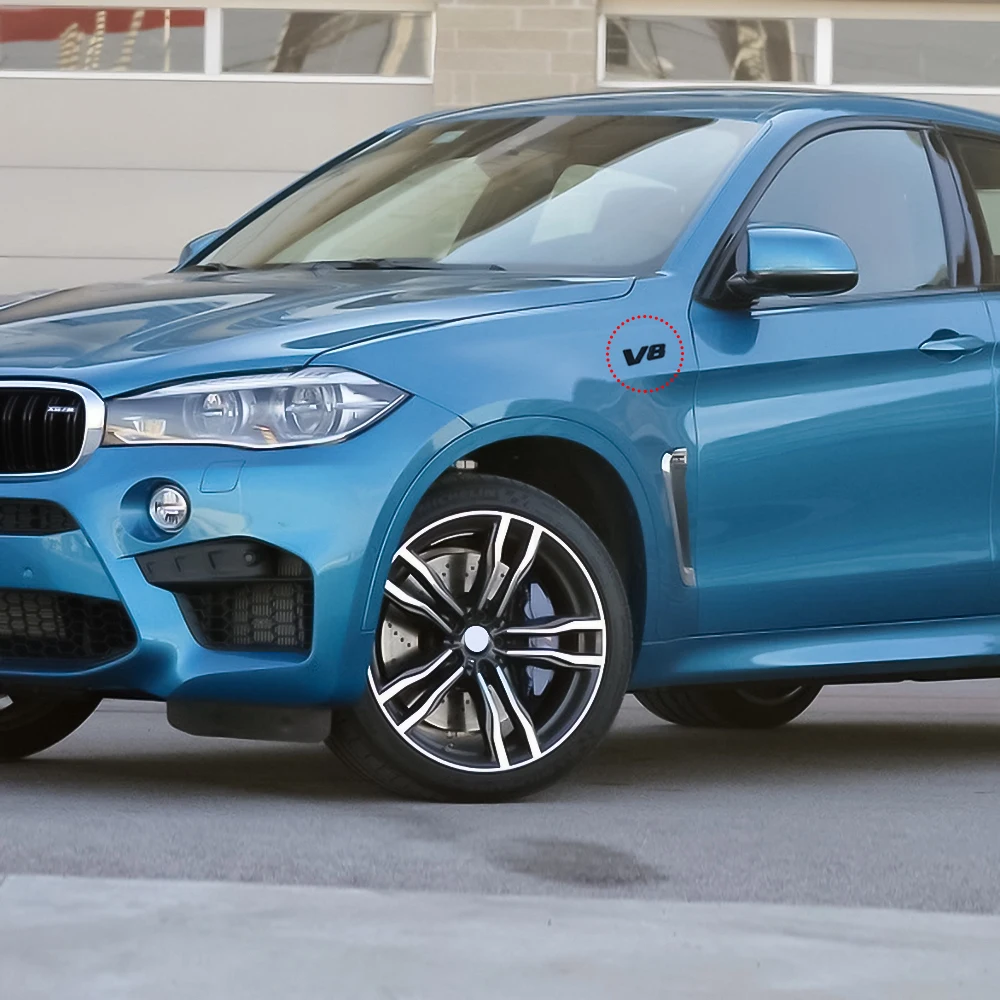 V8 V12 Автомобильный багажник брызговик письмо логотип значок отделка наклейка для