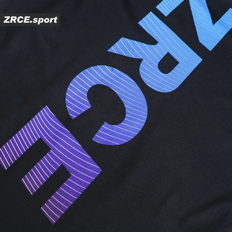 Zrce 3D печатных с длинным рукавом мужская футболка Цвет Градиент человек модная компрессионная рубашка для тренажерного зала для бега быстросохнущая Толстовка