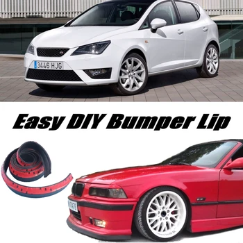 

NOVOVISU Bumper Lip Deflector Lips For SEAT Ibiza 6K 6L 6J Front For TopGear Friends to Car Tuning View / Body Kit / Strip