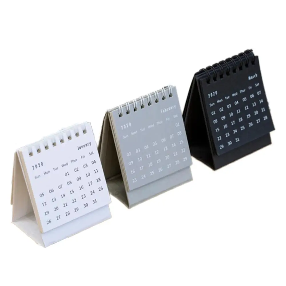 

Simplicity Coil Desk Calendar Mini 2020 Innovative Flip Calendar Desk Decorative Calendar