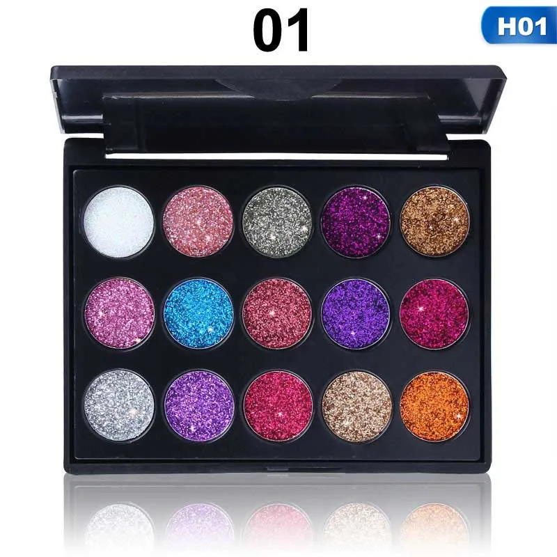 Алмазная блестящая палитра теней для век Shimmer Eye Shadow Pallete Fashion beauty Eyes MakeUp Powder Pallete Korea Cosmetics