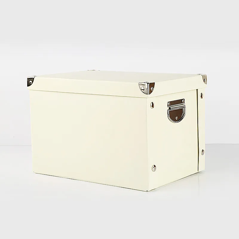 Белый Paper Receipt Box with Cover Waterproof Foldable - Цвет: Белый