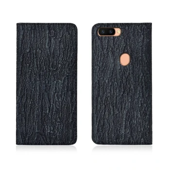 

Bark Pattern Genuine Leather Magnetic Flip Phone Case For OPPO R11S Plus/OPPO R11S Phone Cover Card Slot Holder Funda Coque Capa