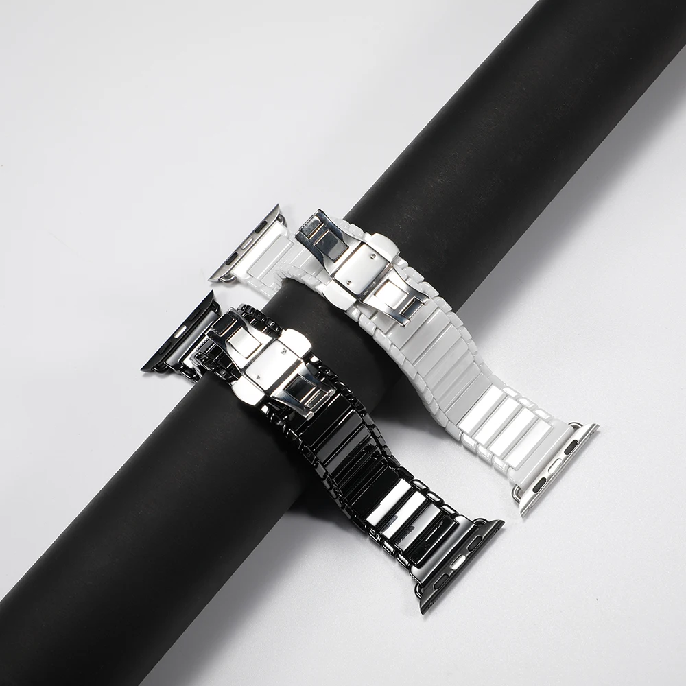 Ceny Pasek ceramiczny dla pasek do apple watch apple watch 5 4 3 44mm 40mm pasek do iwatch 42mm 38mm correa Link bransoletka zegarek na pasku akcesoria