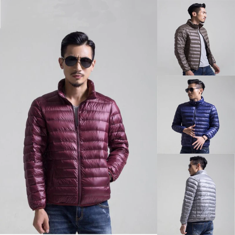 Men Down Jackets ultra Light Coat Winter Oversize Autumn Warm Puffer jacket Jacket Parka Doudoune Homme | Мужская одежда