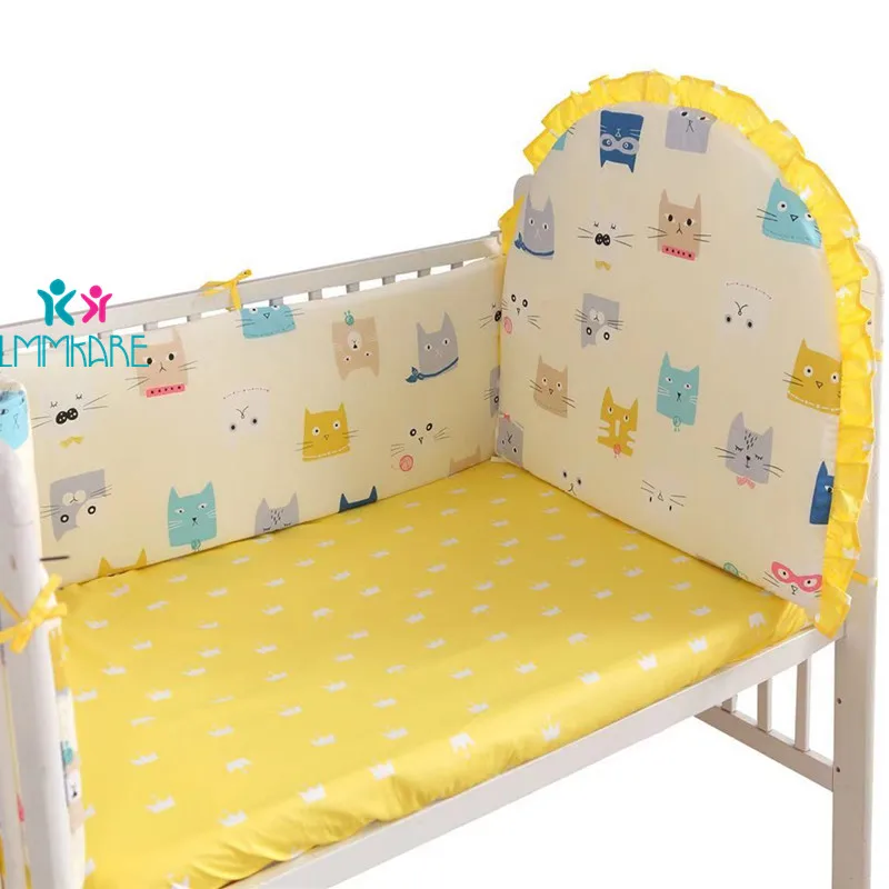 1pcs elastic sheet 5 шт серые детские мягкие бортики для кровати постельные принадлежности набор для новорожденных Защитная Подушка Хлопок Дышащие коала бортики для кроватки Настраиваемые - Цвет: 1pcs elastic sheet