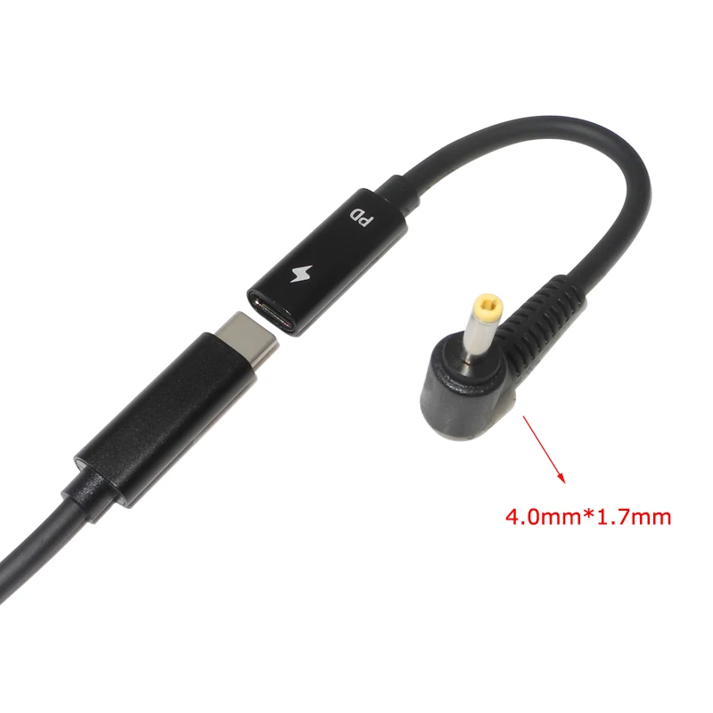 Laptop cabo adaptador de alimentação, usb tipo