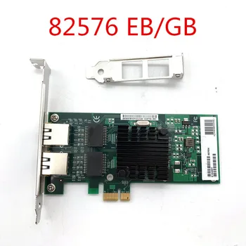 

82576 EB/GB Dual-port PCI-E X1 Gigabit Ethernet Network Card 10/100/1000Mbps LAN Adapter Controller Wired E1G42ET