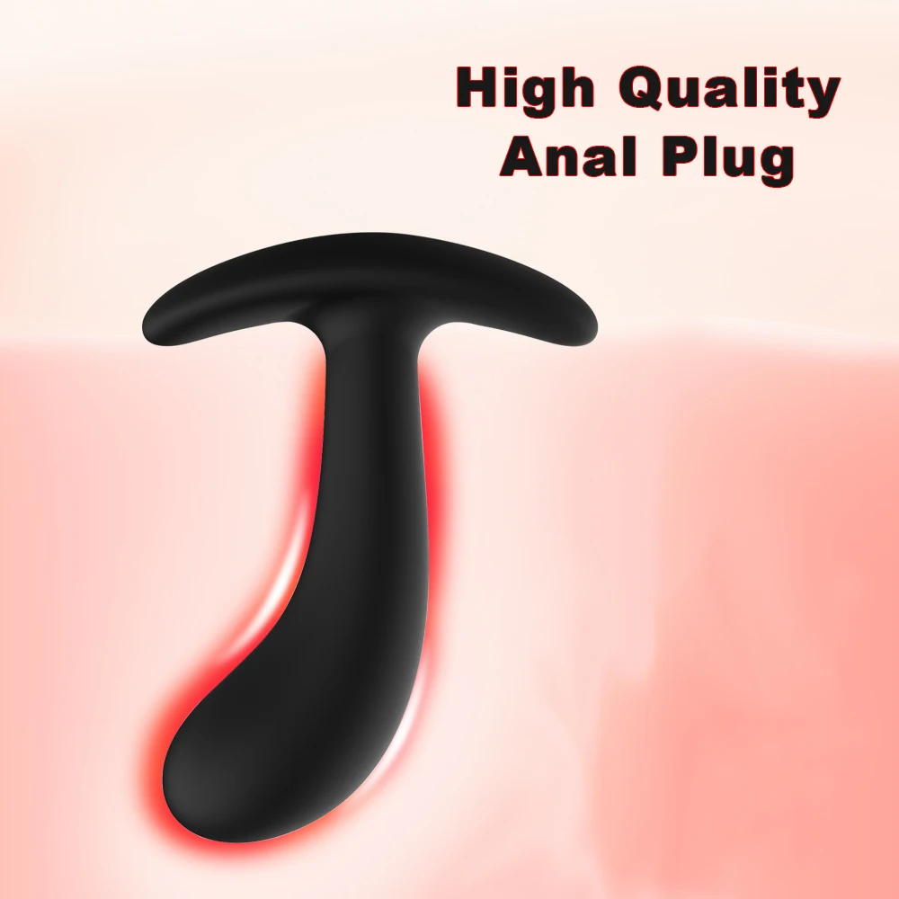3 Silicone Anal Plugs Training Set Bullet Dildo Vibrator Anal Sex Toys For Woman Male Prostate