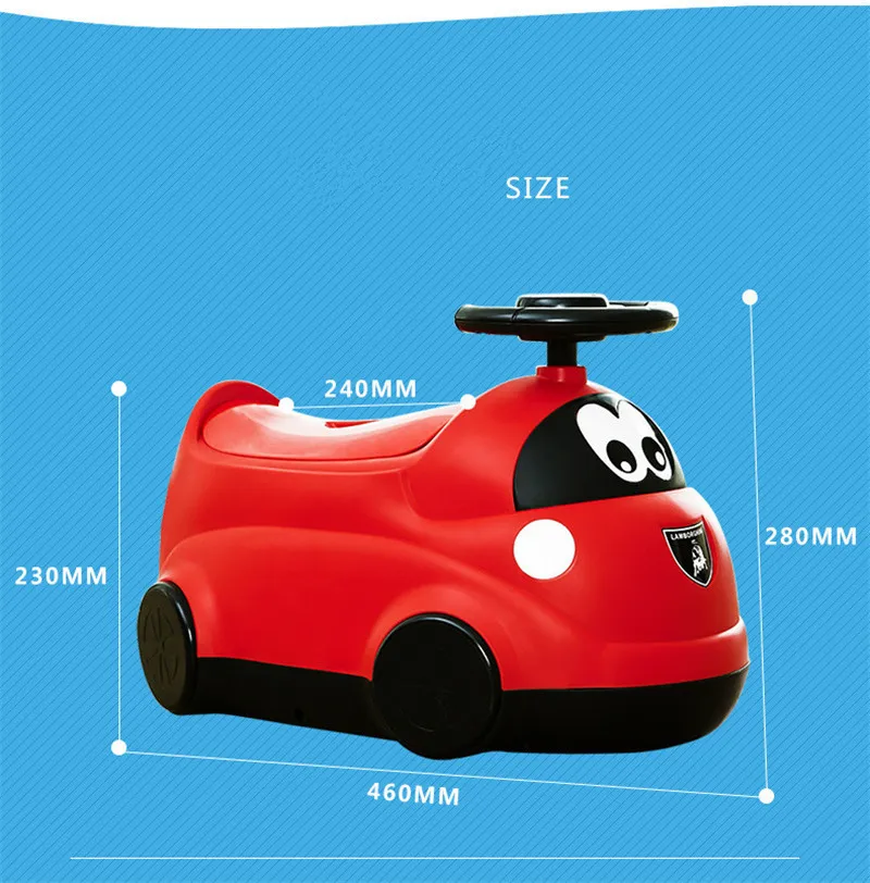 New Movable Car Baby Toilet Kids Car Driver Toilet WC Kids Multi-functional Boy's Toy Training 12