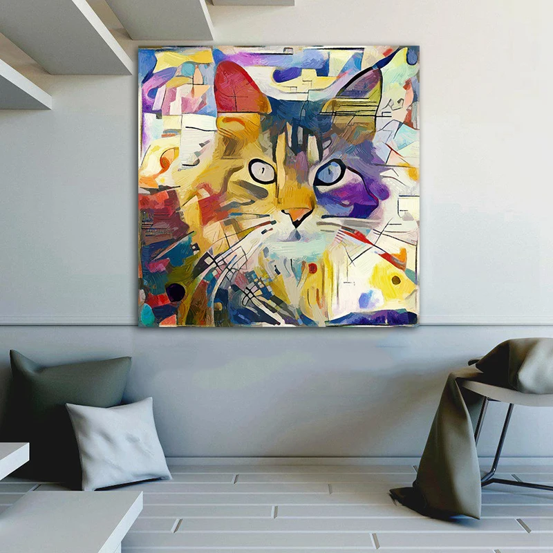 Canvas Print Painting Abstract Animal Beauty Poster Home Wall Art Decor Colorful 