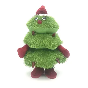 

Plush Animated Christmas LED Singing Dancing Tree Toy Musical Light Up Figure Xmas Tree Electric Toy Kids Toys New Year Gift 3