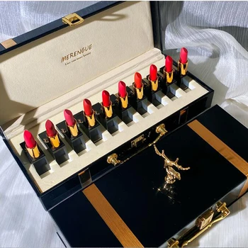 

Makeup set lipstick gift boxes of velvet semi-matte matte lipstick for Christmas and Valentine's Day 10pc