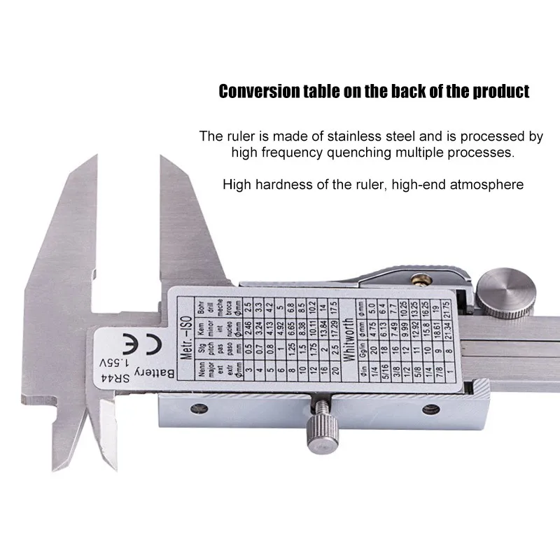 150/200 мм Цифровой штангенциркуль Vernier цифровой калибратор из нержавеющей стали электронный измерительный прибор микрометр глубинные измерительные инструменты