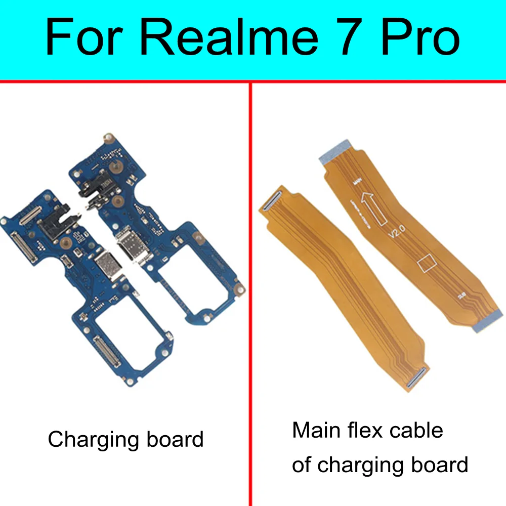 For Realme 7 Pro USB Charging Dock Port Connector main Microphone Mic ...