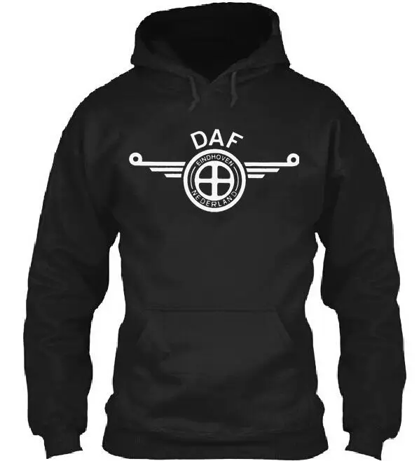 Брендовые Зимние толстовки с капюшоном для мужчин DAF, грузовик, автомобиль, фирменный логотип, Мужское пальто SCANIA, толстовки и свитшоты, флисовая куртка высокого качества - Цвет: Черный