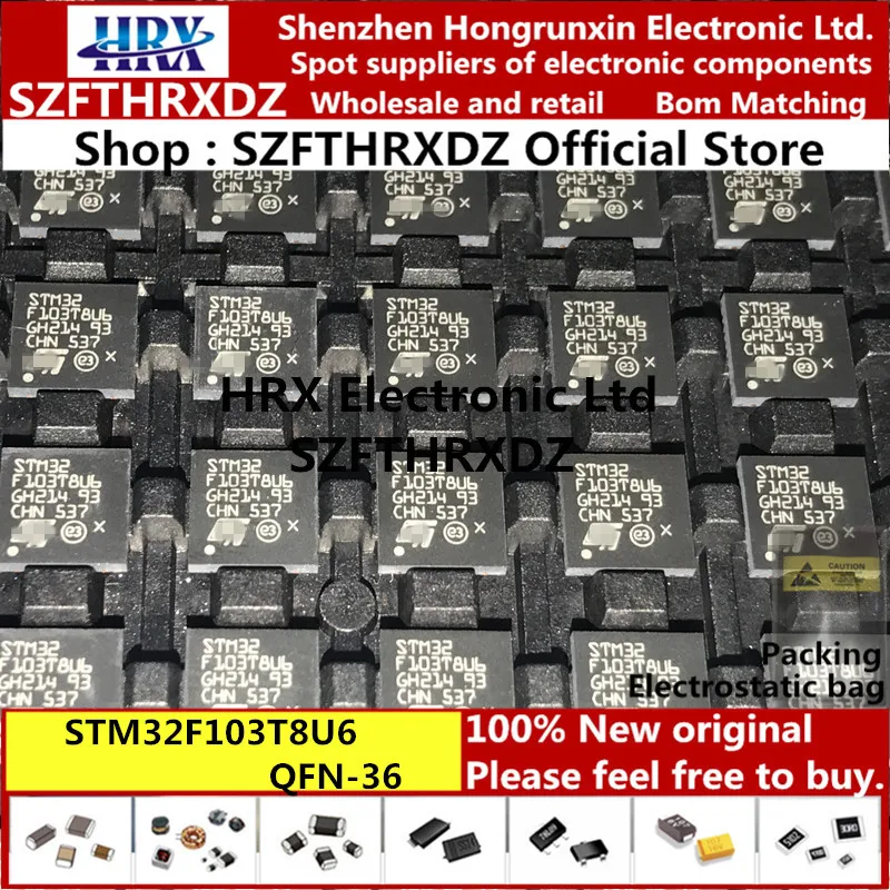 STM32F103T8U6 QFN36 STM32-F103T8U6 QFN-36 STM32F103T8U6TR(10PCS-20PCS-50PCS