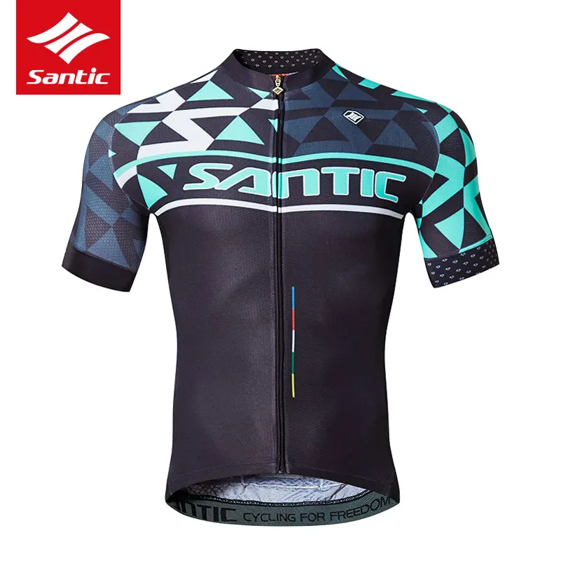 Новинка, Santic Pro, короткий рукав, Майки для велоспорта, дышащие, MTB, шоссейные, велосипедные, Джерси, противоскользящие, быстро сохнут, для спорта на открытом воздухе, велосипедная одежда