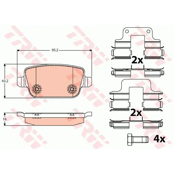 Колодки тормозные FORD GALAXY/MONDEO/S-MAX/VOLVO S80/XC70/FREELA