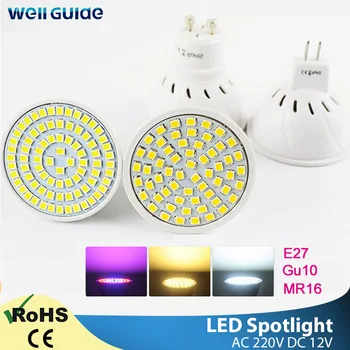 

Led Lamp Spot bulb GU10 MR16 E27 LED Spotlight 6W 3W 8W AC220V 12V Spot LED Bulb Light Lampada Bombillas cold warm white