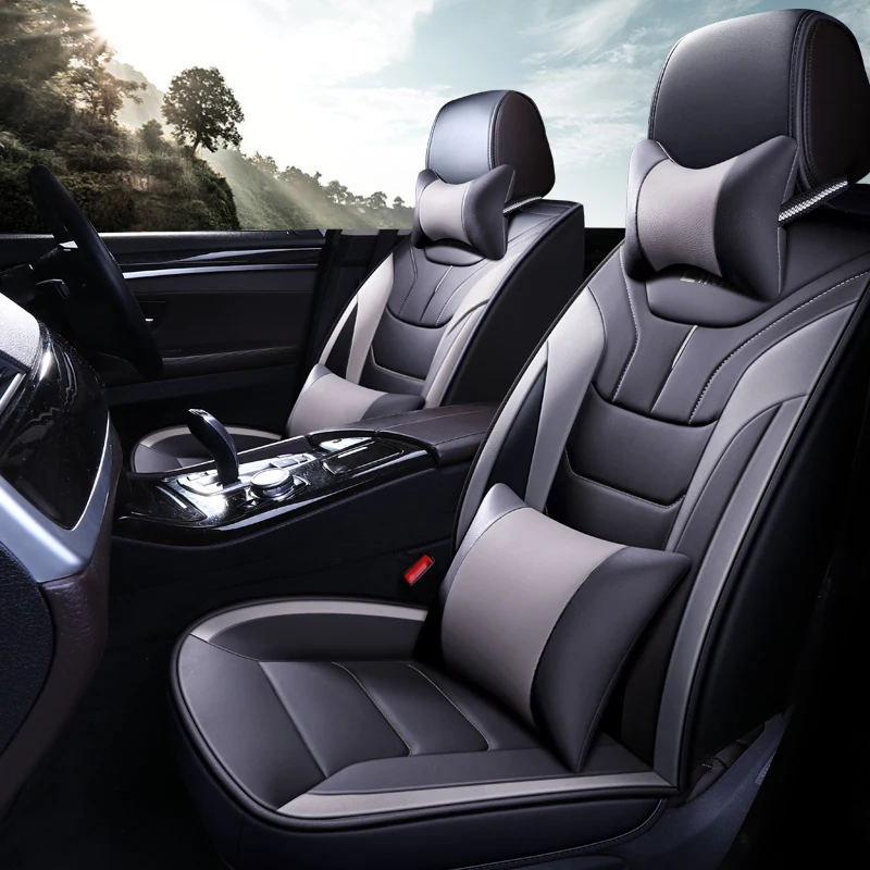 Чехлы для автокресел из искусственной кожи с полным покрытием для Mitsubishi outlander sport outlander pajero sport