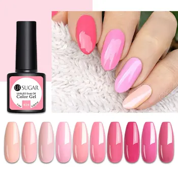 

UR SUGAR 7.5ml Pink Summer Nail Gel Polish UV LED Gel Varnish Soak Off Gel Lacquers For Manicures Painting Gel Polish Nails