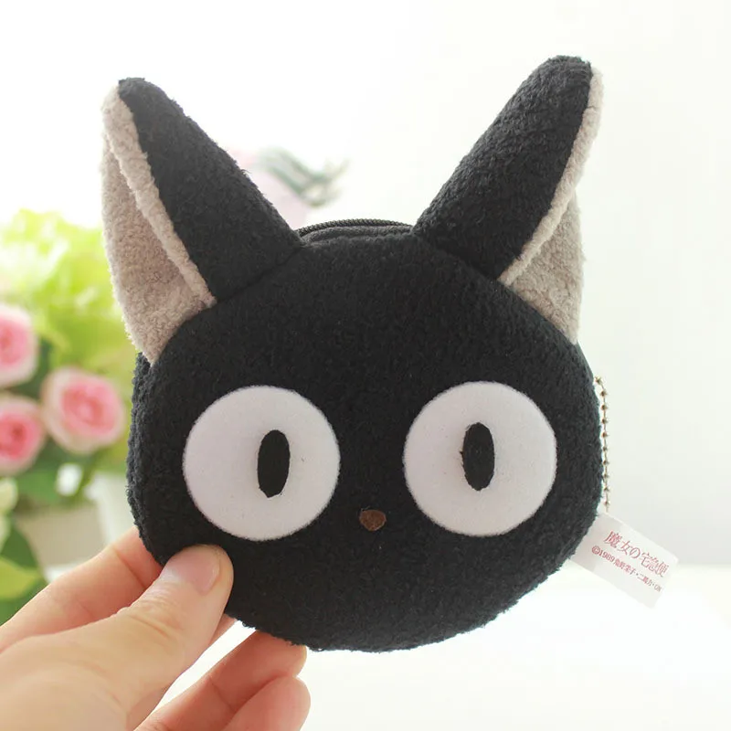 New Anime Cartoon  Plush Purse Wallet Black Cat Pikachu Mouse Bear Coal Seasame Street Anpanman Baikinman Mike Coin Bag (11)