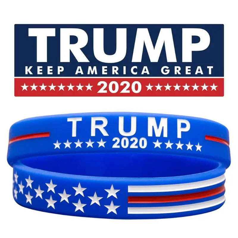 10 шт Trump Keep America Great for President силиконовые браслеты набор унисекс