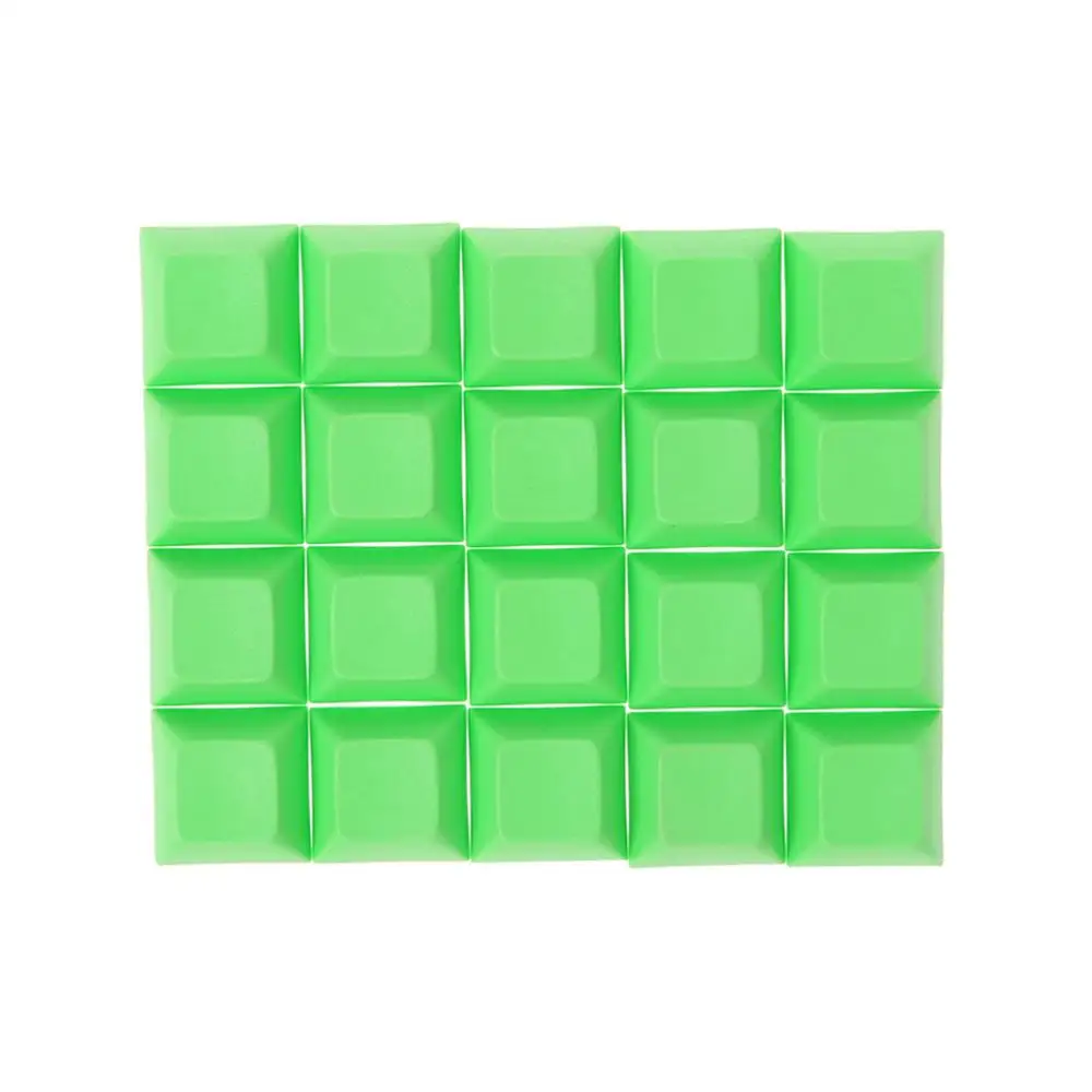 PBT Keycaps DSA 1u пустые печатные колпачки для игровой механической клавиатуры - Цвет: Зеленый