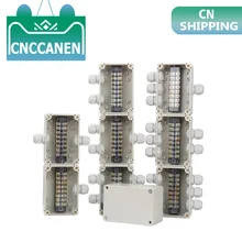 ABS водонепроницаемый распределительные коробки подключения открытый внутренний распределительный короб для мониторинга Электрический Корпус чехол с Кабельные сальники