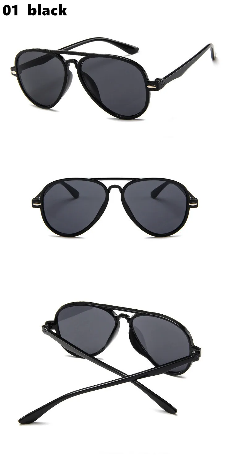 New style Kids Sunglasses Boys Girls Baby Child Pilots Sun Glasses Goggles Trend Mirror Glasses Brand Children Shades