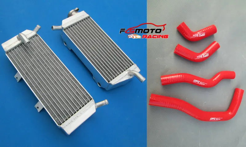 L &amp R алюминиевый радиатор + силиконовый шланг для HONDA CRF450X CRF 450X2005-2013 06 07 08 09 10 11 12 |