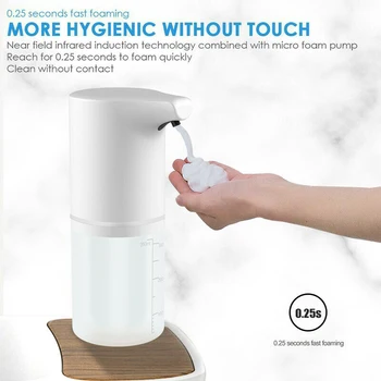 

1*Automatic Soap Dispenser Hand Sanitizer No Touch Touchless Hand Washing Foam Liquid Soap Dispenser Kitchen Bathroom Tool