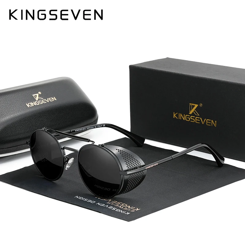 Солнцезащитные очки KINGSEVEN в винтажном стиле для мужчин и женщин поляризационные