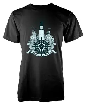 

BNWT LIGHTHOUSE SHIPS WHEEL ROCKS SAILOR SEA ADULT T-SHIRT S-XXL