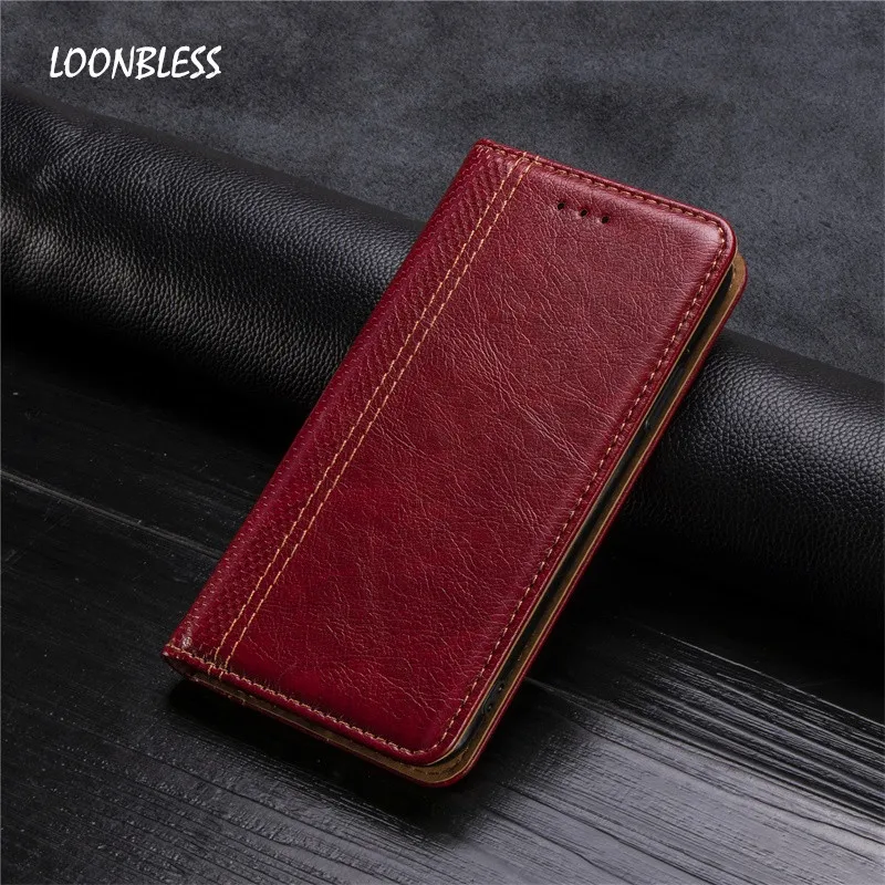 Retro Leather Wallet Flip Case for Realme and Oppo Smartphones