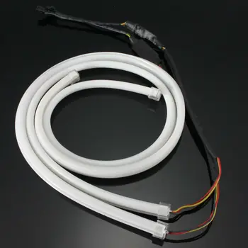 

Sequential Headlight strip Lights Dynamic Turn Signal White&Amber DC12V