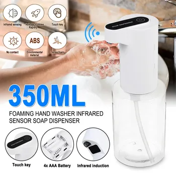 

350ml Automatic Induction Sensor Foaming Soap Dispenser Touchless Bathroom для кухн для удобств/на кухню дозатор для мыла