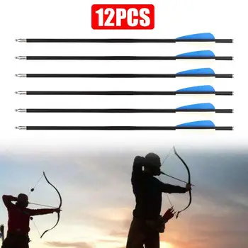 

Powerful 40cm 12pcs Arrow Dress Up Props Arrows Detachable Practice Arrows Target Eye Shooting Hunting Arrow Bowstring