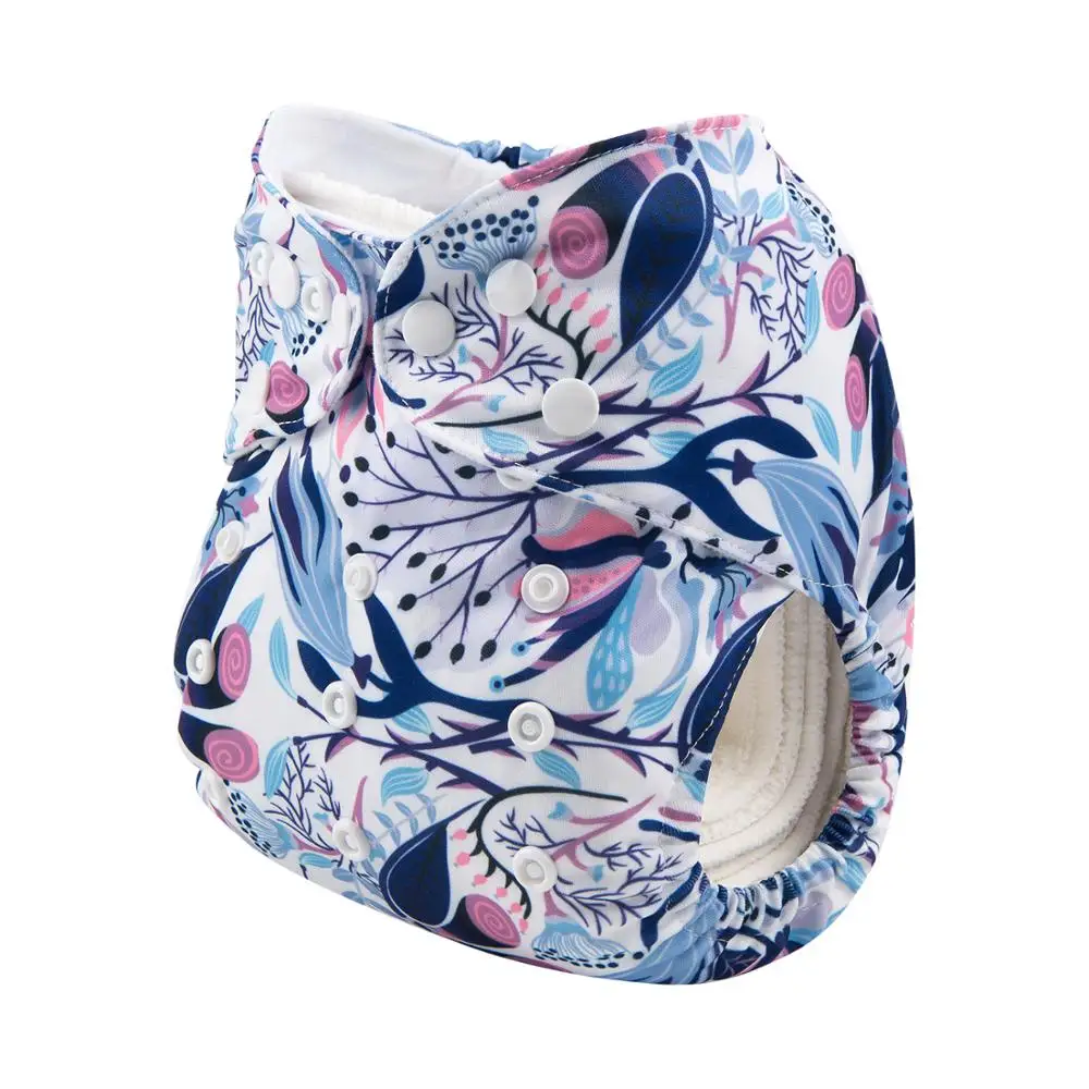 New Arrival! ALVABABY Baby Nappy Adjustable Baby Cloth Diaper With Microfiber Insert