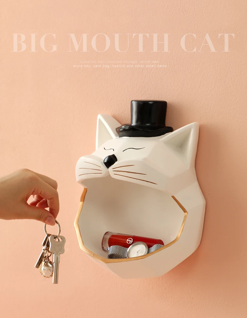 cool cats wall decor for keys