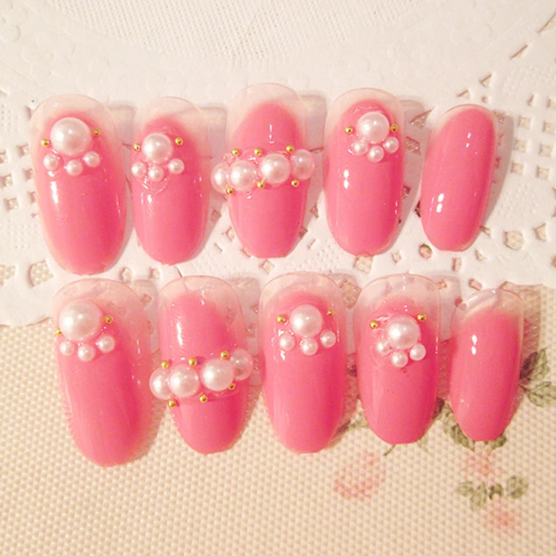 24 шт. накладные ногти длинный абзац патч для ногтей Чип дизайна аксессуары