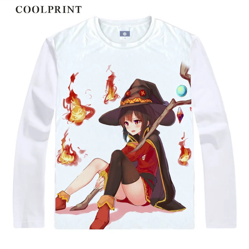 Style 11 Kono Subarashii Sekai ni Shukufuku wo Konosuba футболка Аква мегумин футболка аниме цифровая Винтажная футболка с длинными рукавами и принтом - Цвет: Style 11