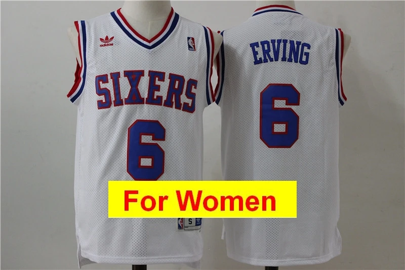 Слоновая кость Филадельфия Бен Симмонс Joel Embiid Allen Iverson Markelle Fultz Julius Erving майки для женщин - Цвет: Слоновая кость