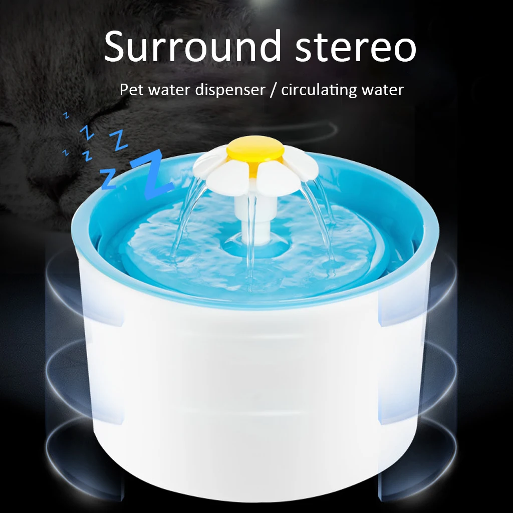 Electric Pet Mute Drinker Automatic Pet Drinking Fountain Dispenser 1.6L Health Caring Cat Water Fountain Feeder With Filter