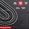 Davieslee Chain Necklaces For Men Stainless Steel Silver Color Rolo Wheat Box Snake Chains Mens Necklace 3mm 18-26inch LKNN1 ► Photo 2/6