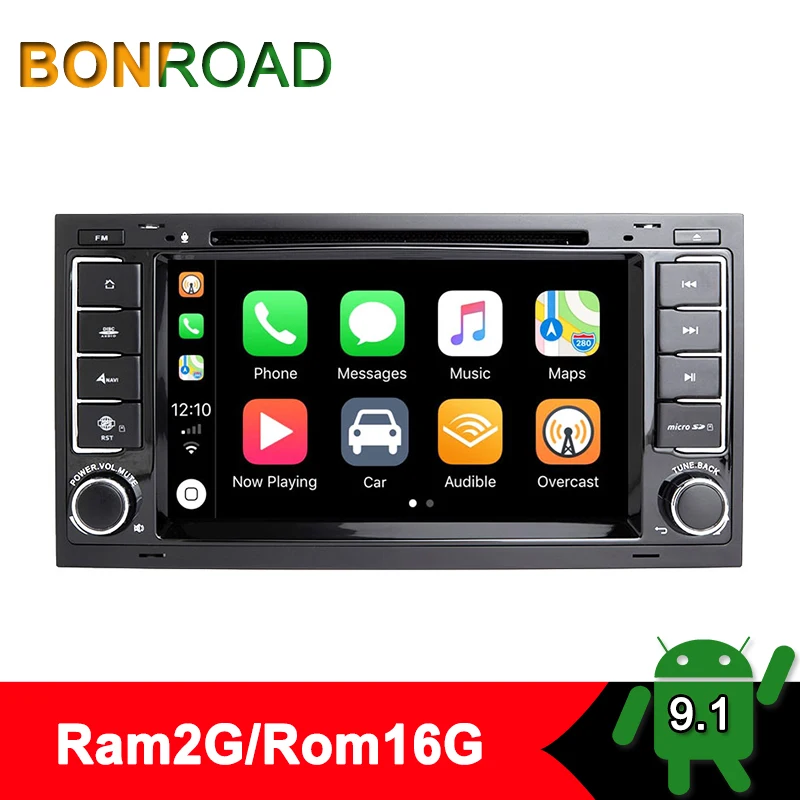 Bonroad android9.1 Автомобильный мультимедийный видео dvd-плеер для Фольксваген туарег Т5 транспортадио плеер gps навигация Видео Стерео